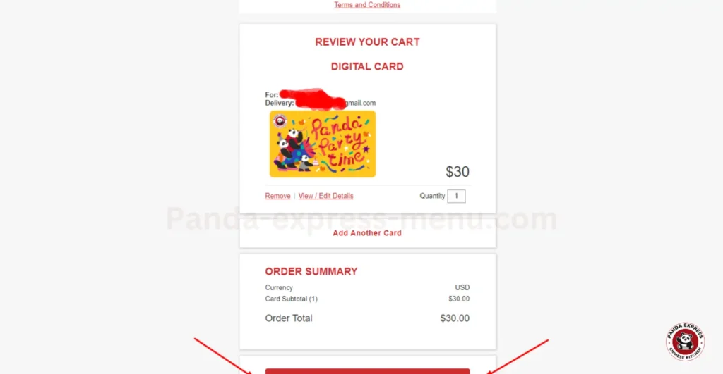 proceed to checkout your card!